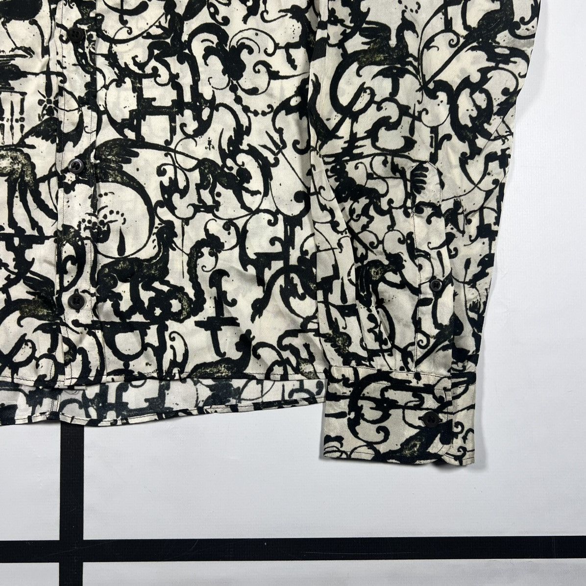 Dries Van Noten |[ SS17 Dries Van Noten Printed Viscose Button Up Shirt ]| Size US M / EU 48-50 / 2 - 5 Thumbnail