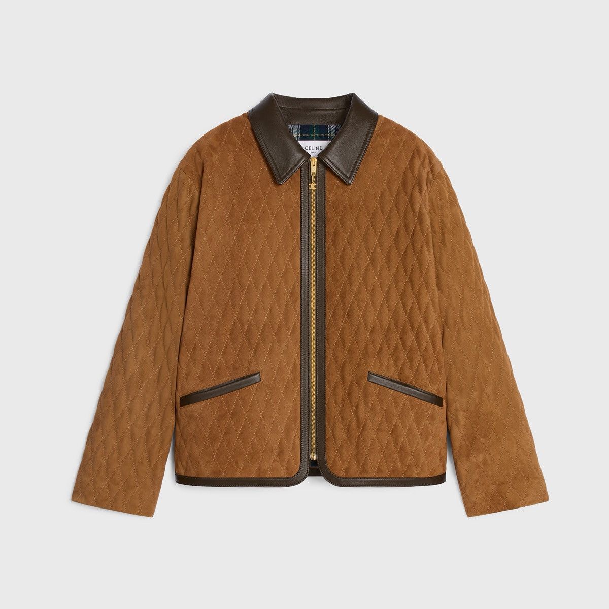 Celine nwt CELINE quilted jacket suede Size XS / US 0-2 / IT 36-38 - 1 Thumbnail