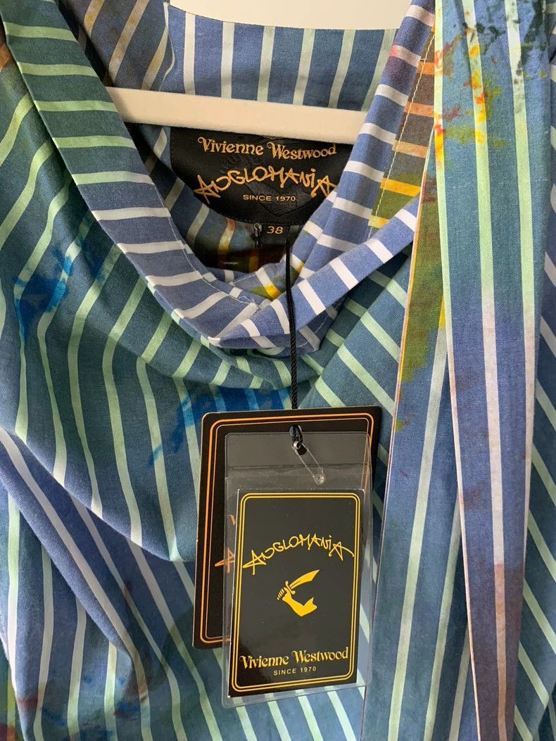 Vivienne Westwood Vivienne Westwood Striped tie-dye dress shirt Size XS / US 0-2 / IT 36-38 - 5 Thumbnail