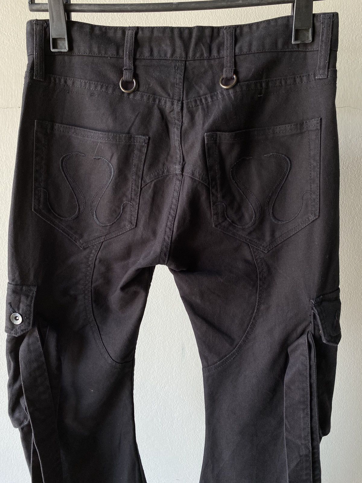 CIVARIZE CIVARIZE Y2K Punk Black Utility Cargo Pants Size US 32 / EU 48 - 6 Thumbnail