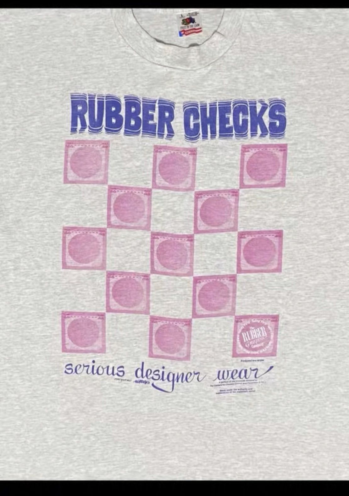 Vintage 90s vintage Rubber checks Size US L / EU 52-54 / 3 - 2 Thumbnail