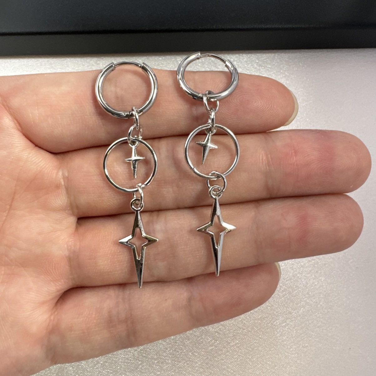 Other Star Long Dangle Drop Earrings for Men Women,Unisex Style Size ONE SIZE - 3 Thumbnail