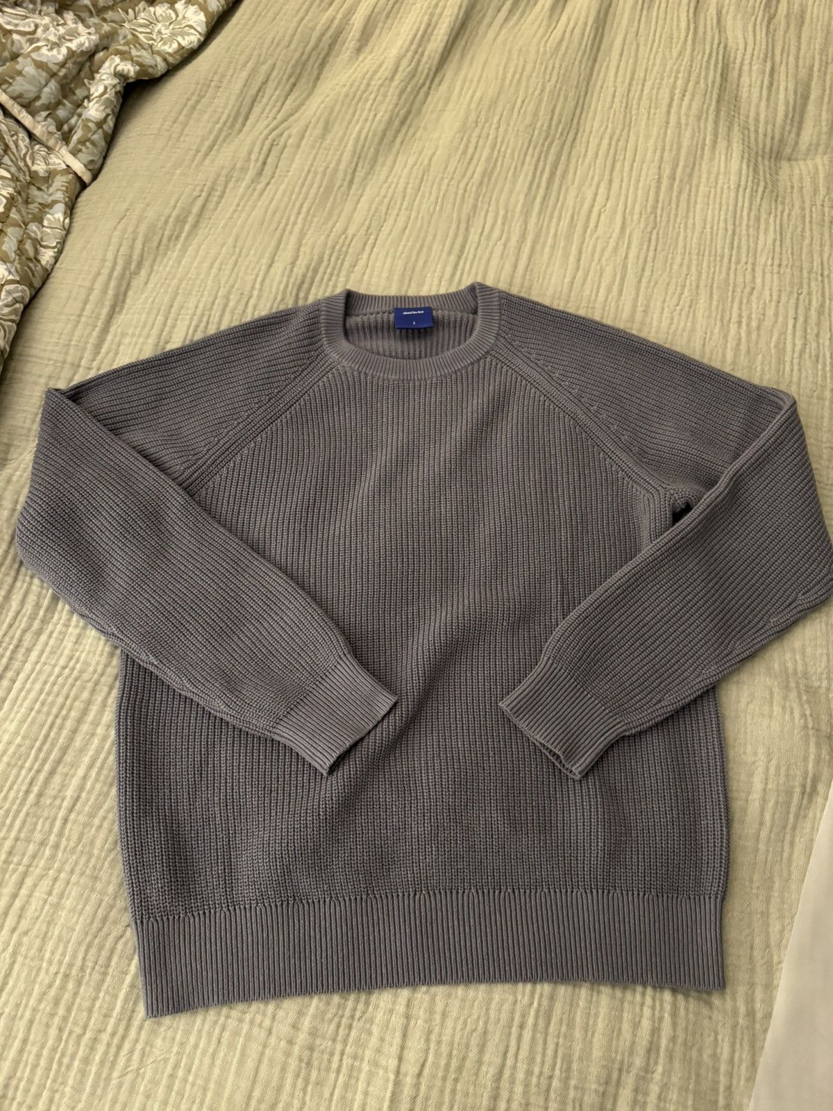 image of Minted New York Knit Sweater - New in Grey, Men's (Size Large)