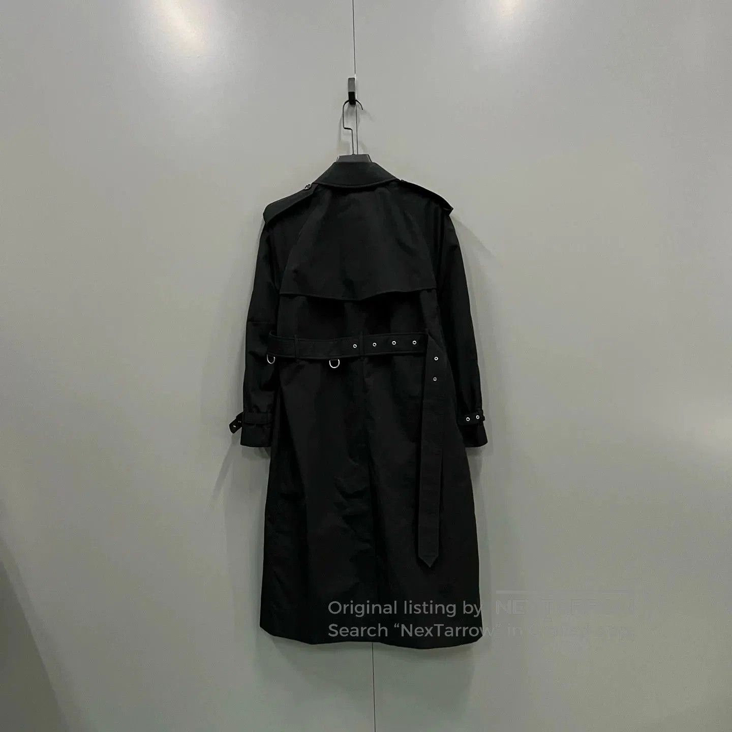Burberry Burberry Black Double-Breasted Long Trench. Size XXS / US 00 / IT 34 - 3 Thumbnail