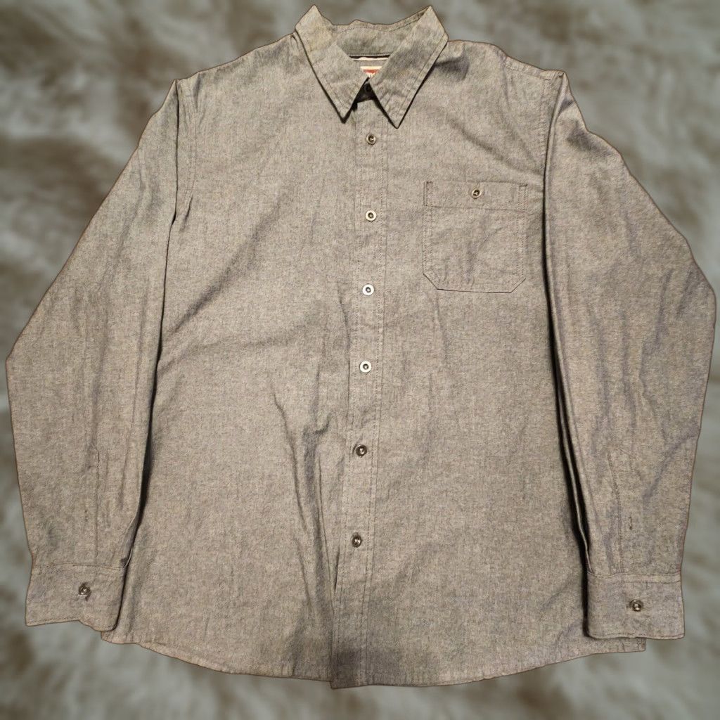 Wrangler Wrangler Jean Shirt Men’s L Button-Up Collared Shirt Gray Size US L / EU 52-54 / 3 - 1 Thumbnail