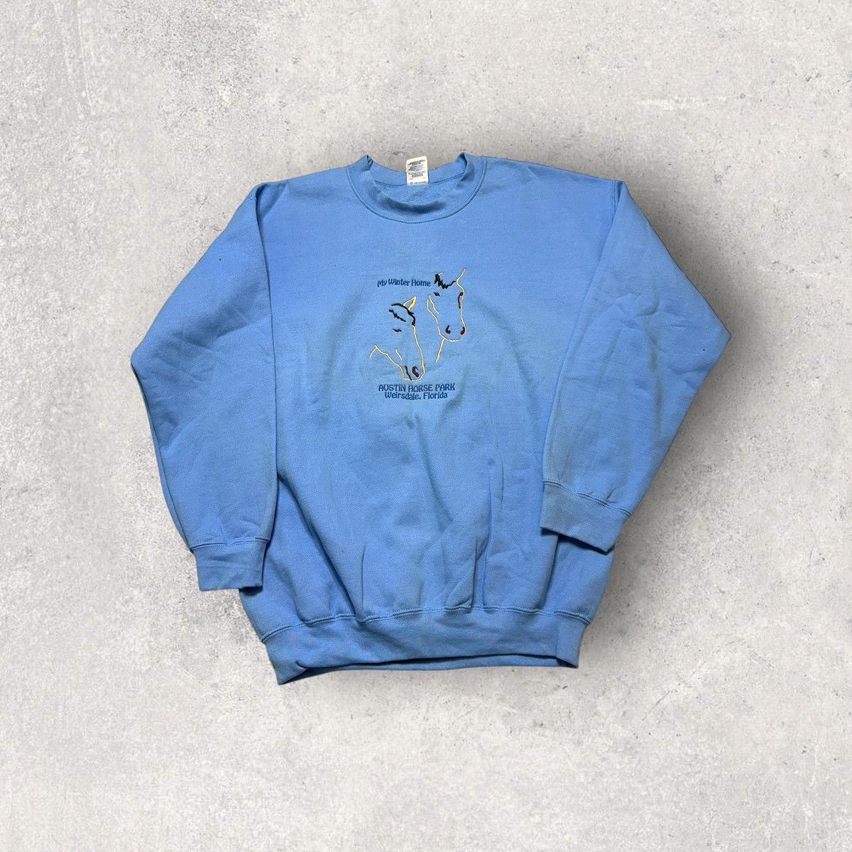 Gildan × Vintage Vintage Austin Horse Park sweatshirt Size US L / EU 52-54 / 3 - 1 Thumbnail