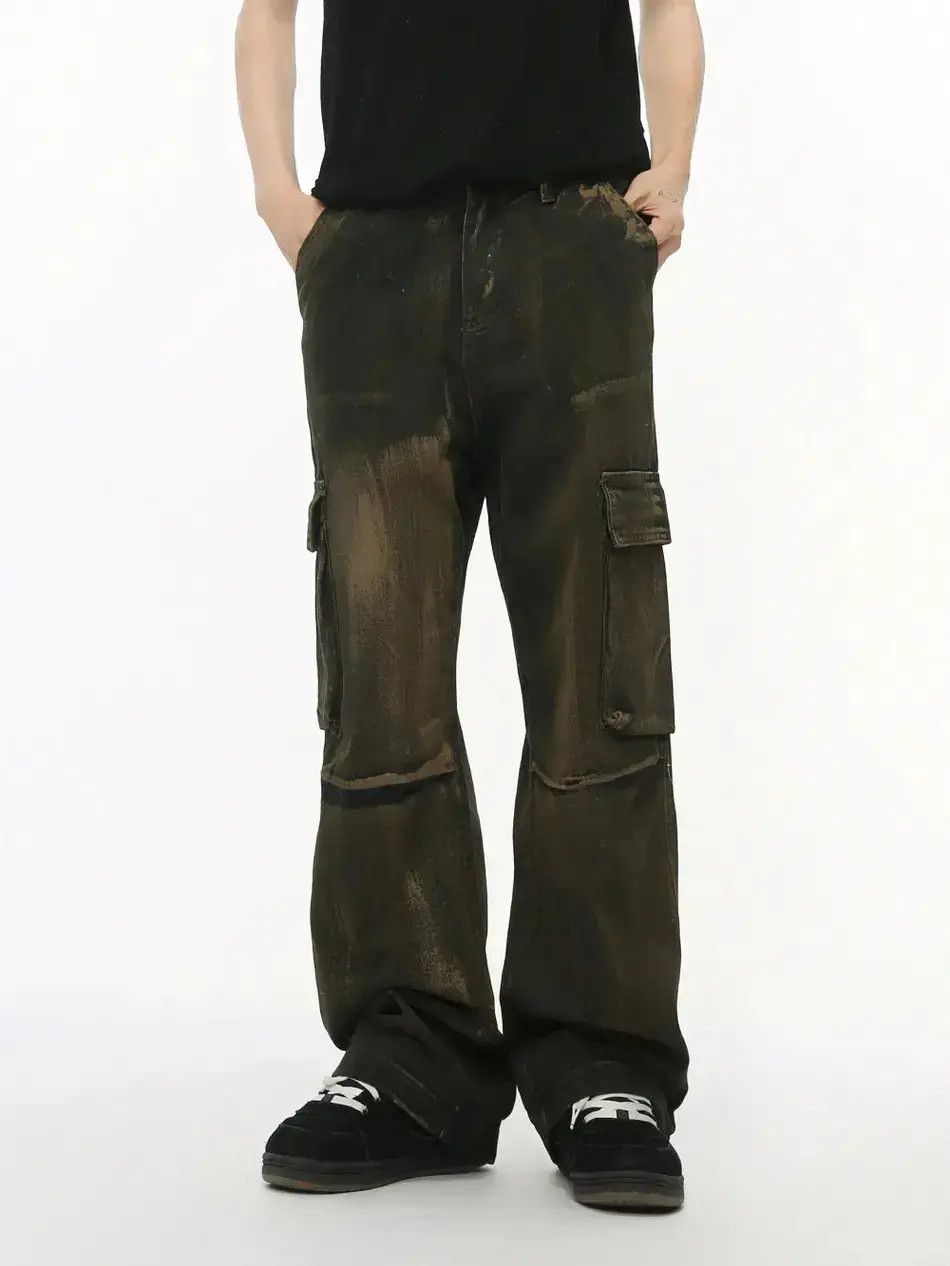 Japanese Brand Retro loose wide leg pocket jeans Size US 32 / EU 48 - 2 Thumbnail