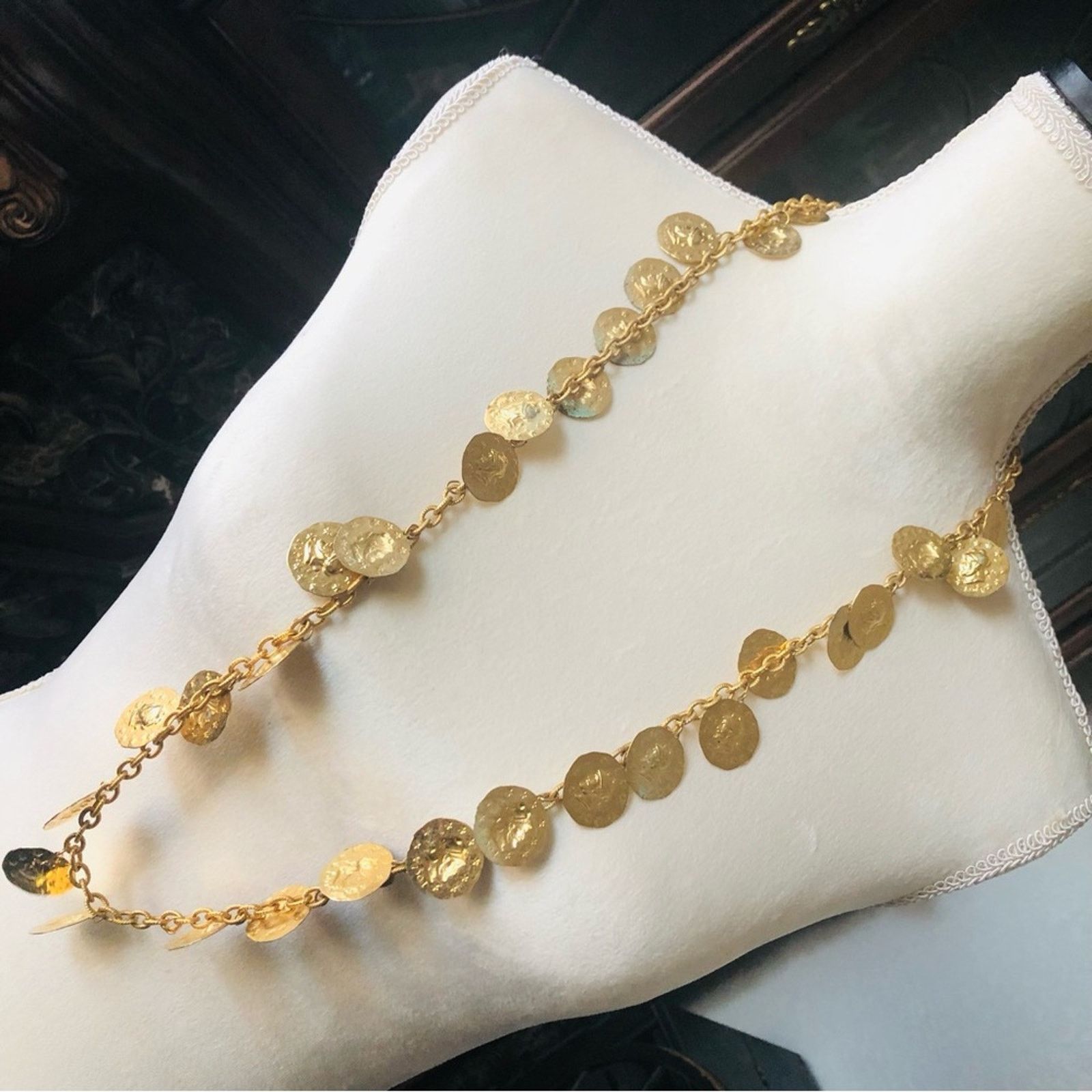 Vintage Vintage Spanish faux coin chain link necklace Size ONE SIZE - 1 Thumbnail
