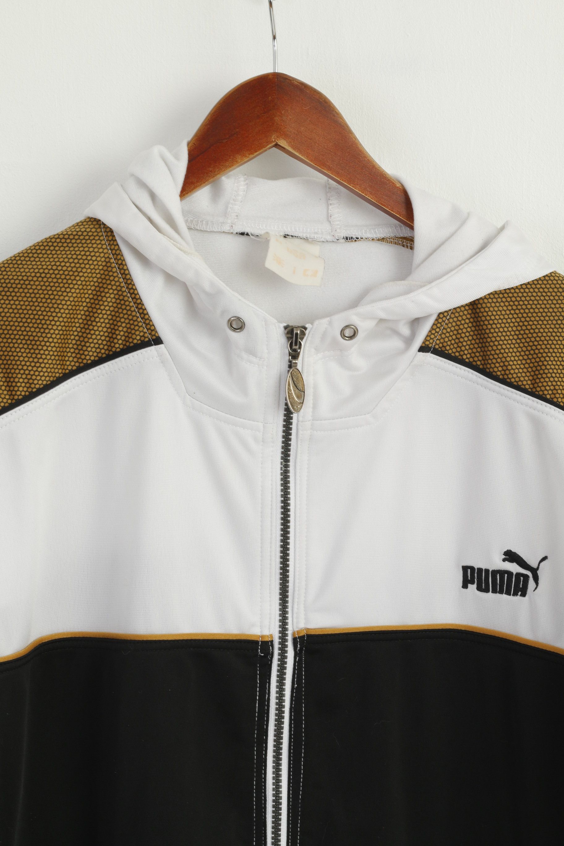 Puma Puma Men XL Sweatshirt White Gold Shiny 90s 8750 Size US XL / EU 56 / 4 - 3 Thumbnail