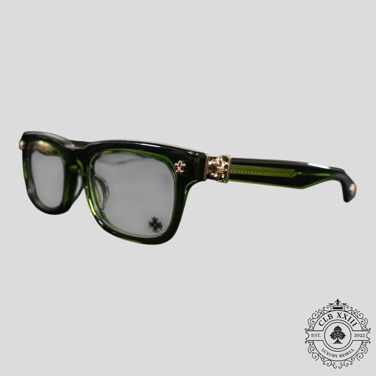 Chrome Hearts Chrome Hearts Gittin Any? Glasses in Green Size ONE SIZE - 1 Thumbnail