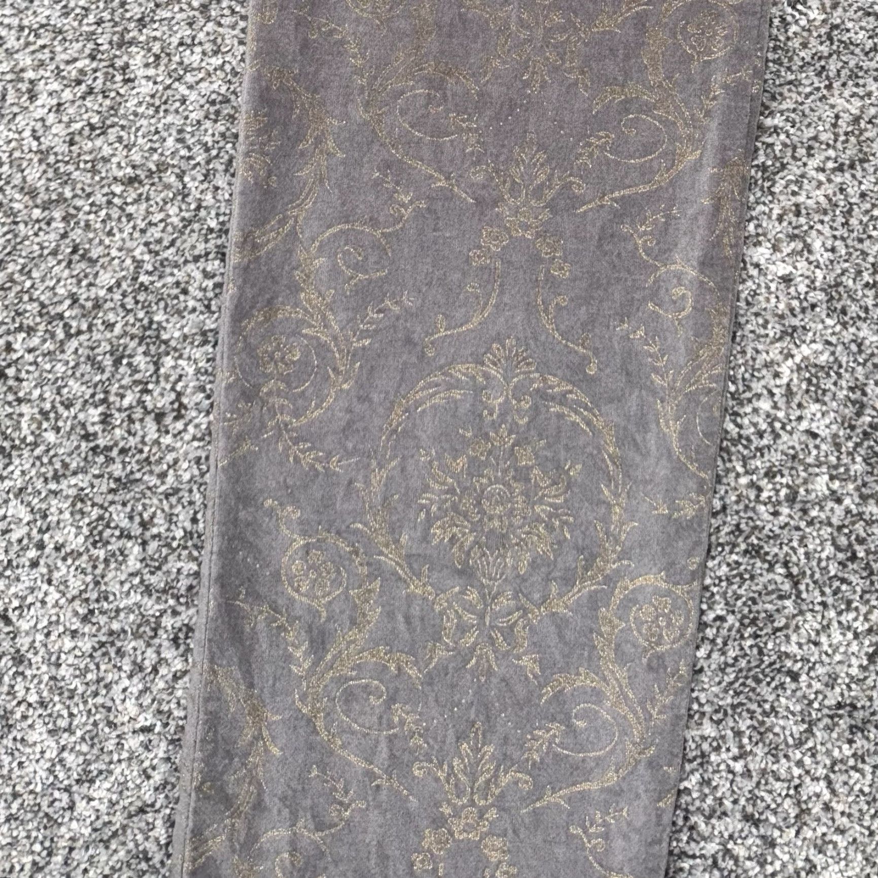 Vintage Chico's Pants Women Sz 0 Velvet Baroque Embellished Whimsigoth Boho Romantic Chic Casual Style Ankle HIp? Size 25" / US 0 / IT 36 - 6 Thumbnail