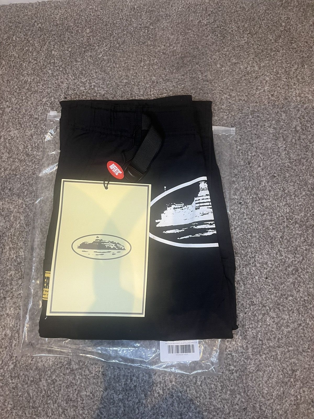 Other Corteiz alcatraz cargo trouser - black / white Size US 32 / EU 48 - 14 Thumbnail