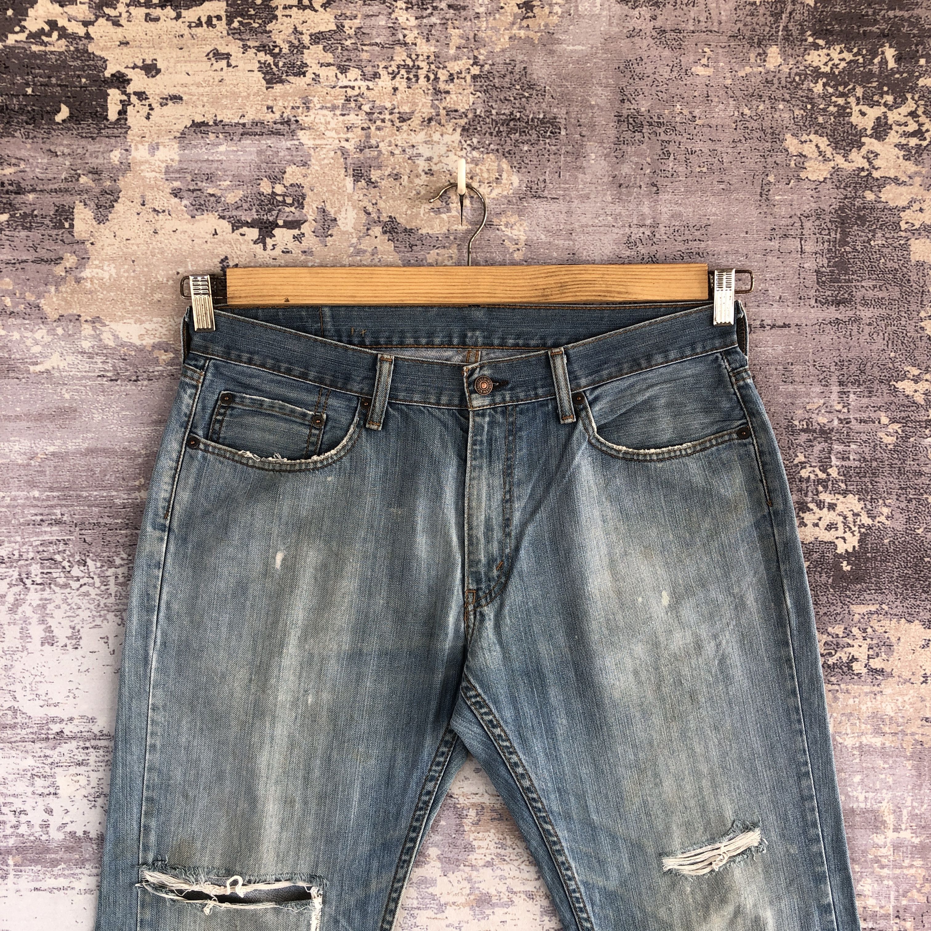 Levi's Vintage Levis Baggy Distressed Jeans Levi's 559 Faded Denim Size US 34 / EU 50 - 3 Thumbnail