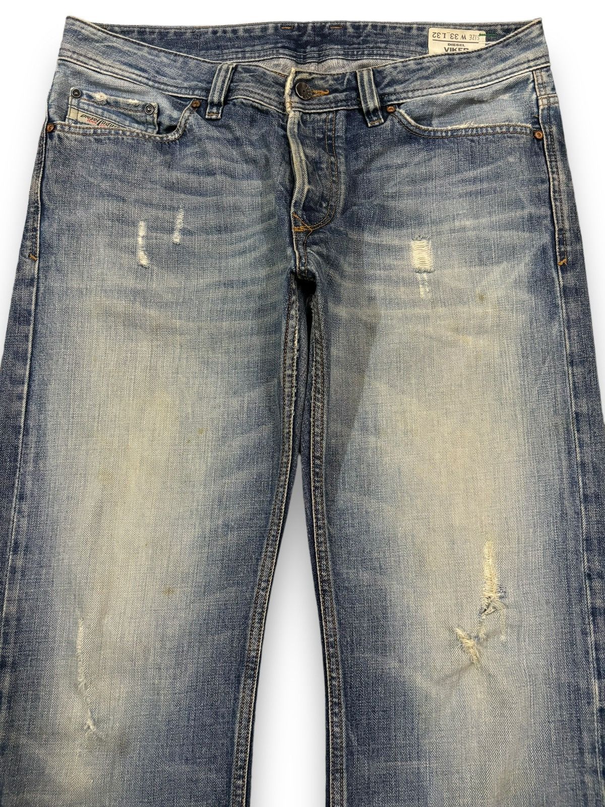 Diesel Vintage Diesel Industry Mud Wash Loose Fit Distressed Jeans Size US 34 / EU 50 - 3 Thumbnail