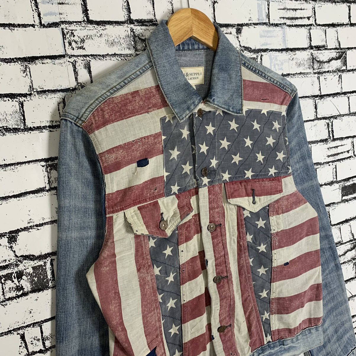 Ralph Lauren Jean Jacket Trucker Flag America