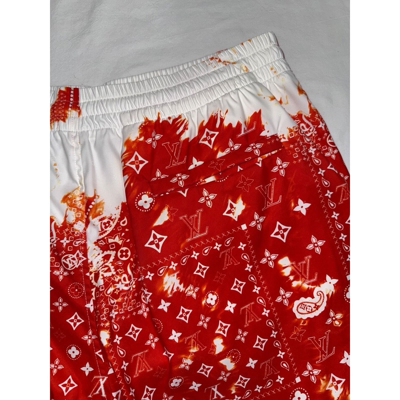 Louis Vuitton Louis Vuitton Bandana Orange LV Monogram Logo Swimming Size US 34 / EU 50 - 8 Thumbnail