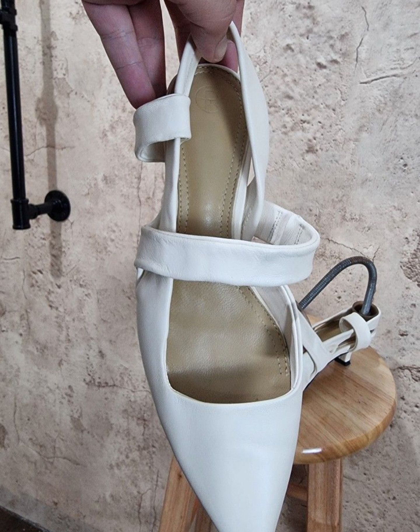 The Row The Row Coco Twist Leather Sling back heels Size US 5 / IT 35 - 6 Thumbnail
