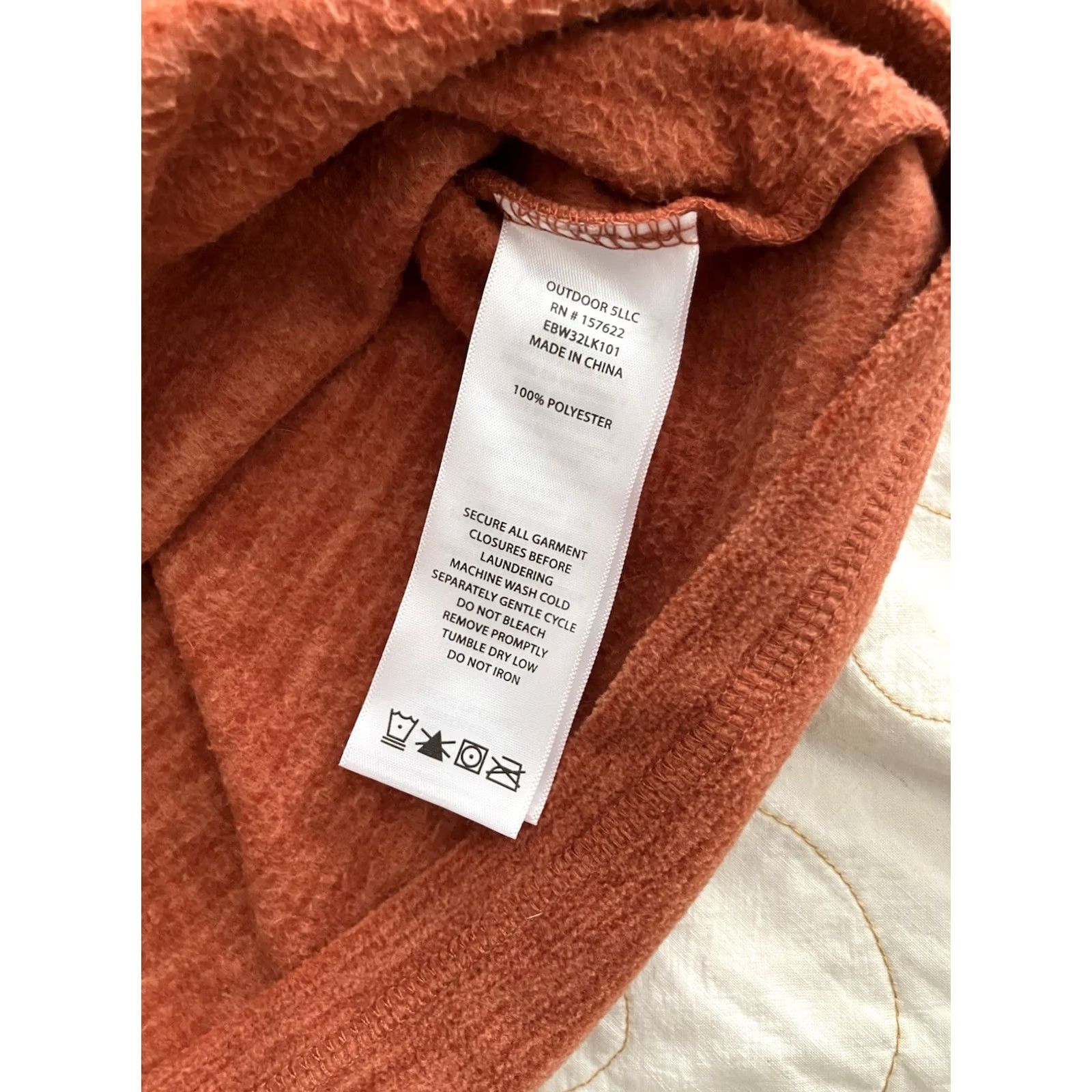 Eddie Bauer Eddie Bauer Fleece Pullover 1/4 Zip Orange Womens Large sweater Regular stretch solid Size L / US 10 / IT 46 - 7 Thumbnail