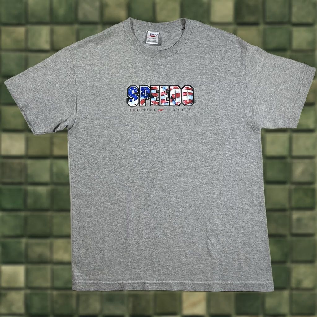 Speedo VINTAGE Speedo American Classic 2002 Swim T-Shirt Large Gray USA Size US L / EU 52-54 / 3 - 1 Thumbnail