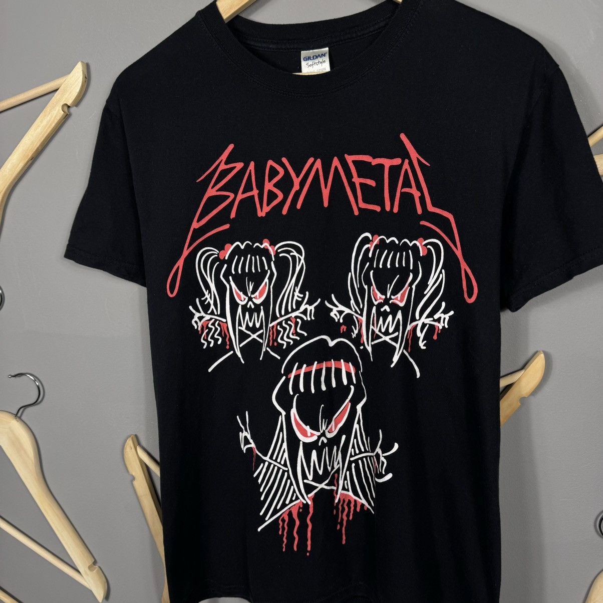 Band Tees BabyMetal Metallica Style 2015 Tour Band T-shirt Size US M / EU 48-50 / 2 - 4 Thumbnail