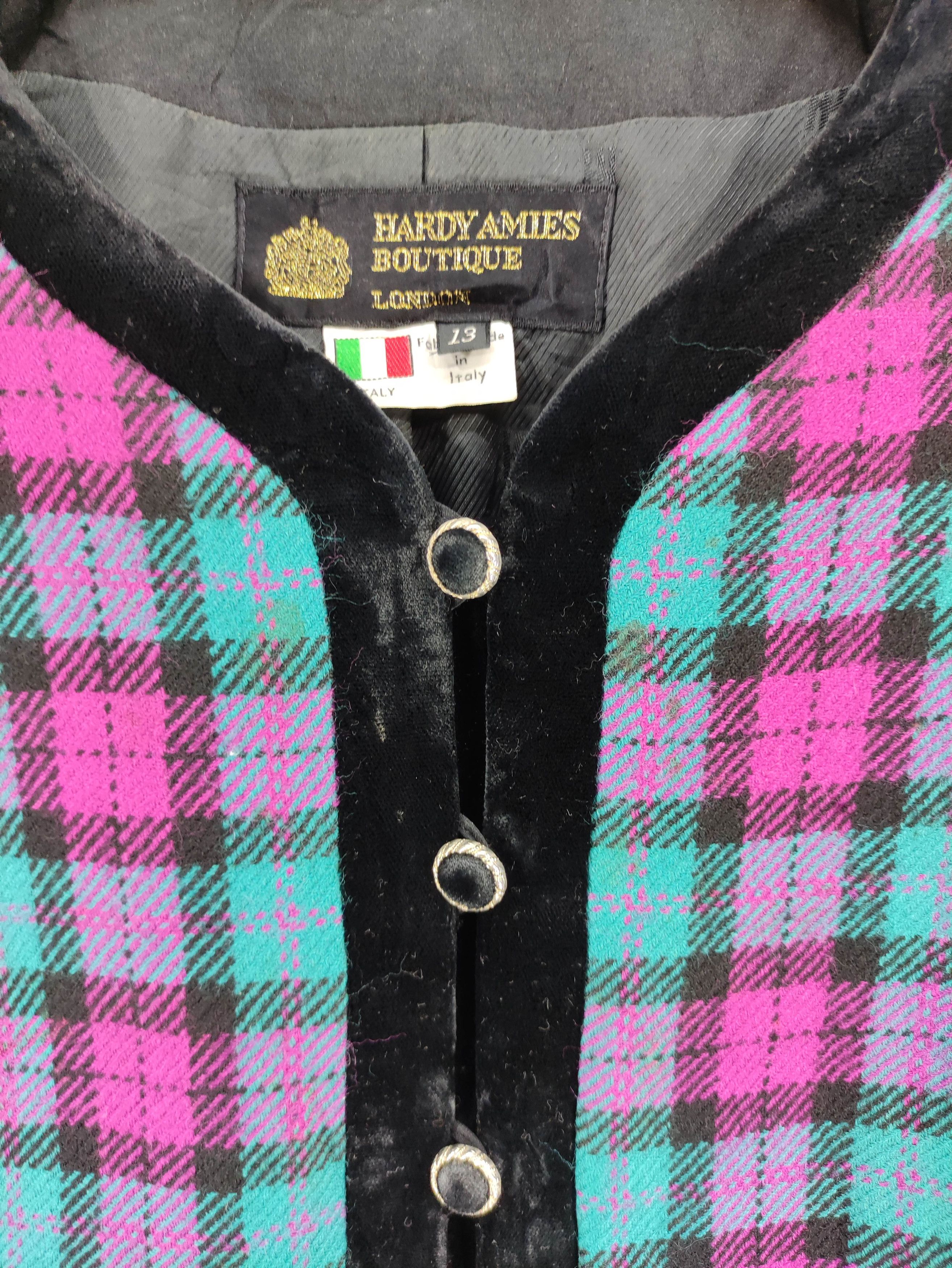 Hardy Amies Vintage Hardy Amies Boutique Checkered Wool Jacket Size M / US 6-8 / IT 42-44 - 3 Thumbnail