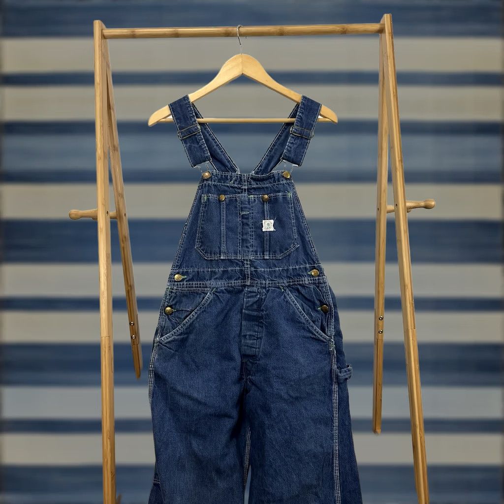 Vintage VTG Duck Head 30x28 Denim Bib Overalls RARE Size Mens Blue Jeans Duck Head Straight 40s Vintage Overalls Size US 30 / EU 46 - 1 Thumbnail