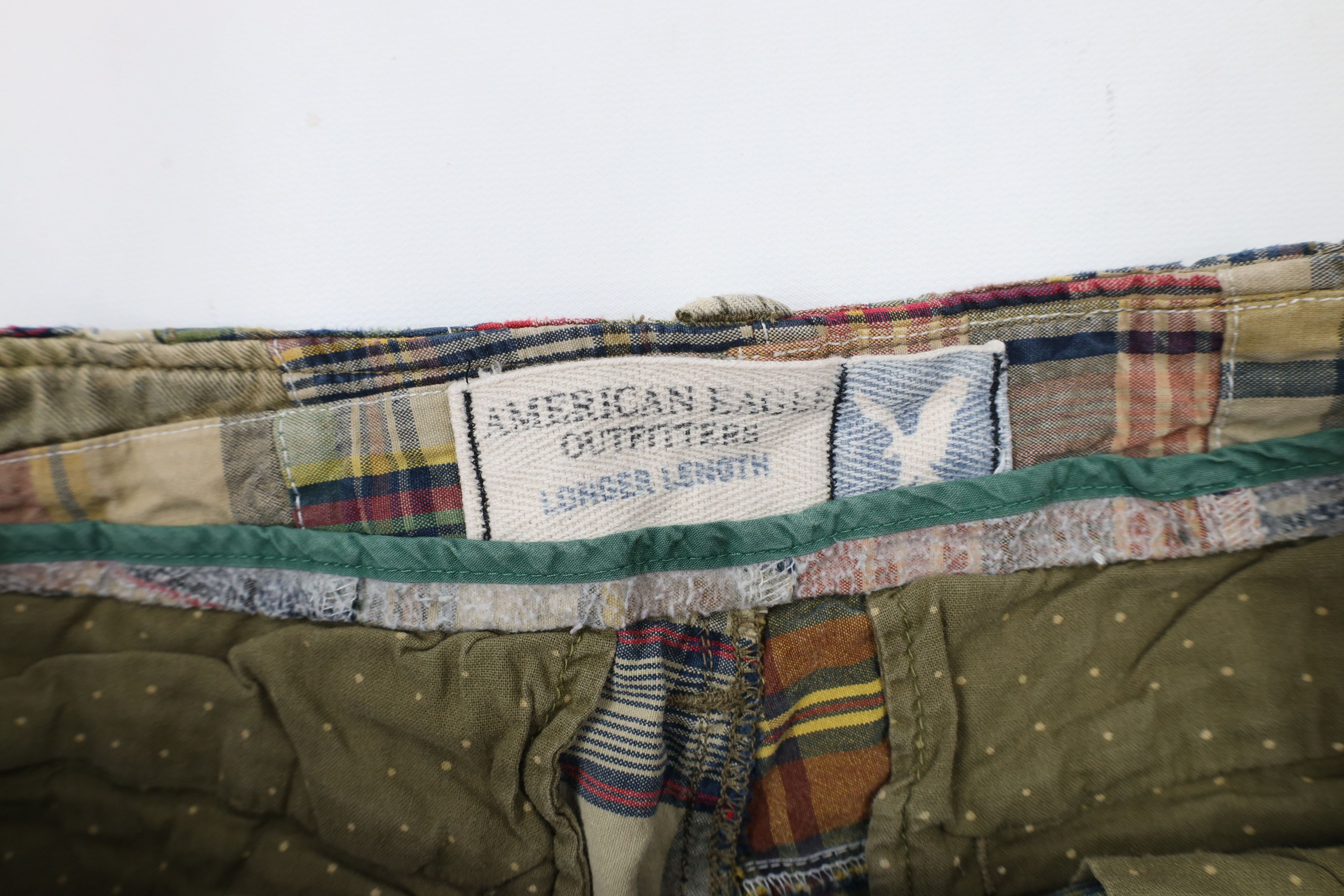American Eagle Outfitters × Vintage Vintage American Eagle Patchwork Shorts Longer Length Size US 32 / EU 48 - 7 Thumbnail