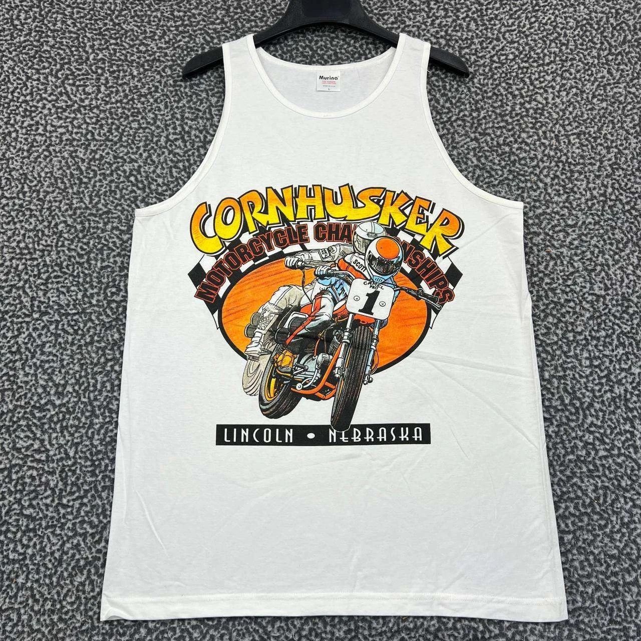 Other Vintage Cornhusker Motorcycle Shirt Men L Murina Deadstock Size US L / EU 52-54 / 3 - 1 Thumbnail