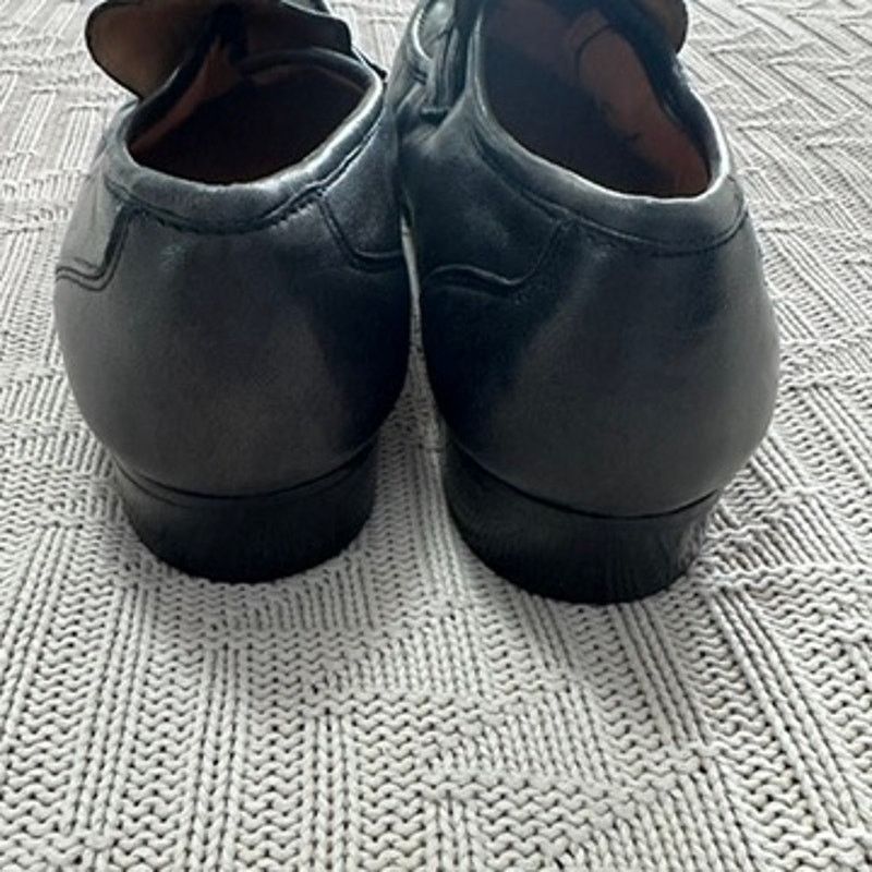 Vintage Vintage Sergio Aloy black Italian leather tassel loafers Size US 10.5 / EU 43-44 - 3 Thumbnail