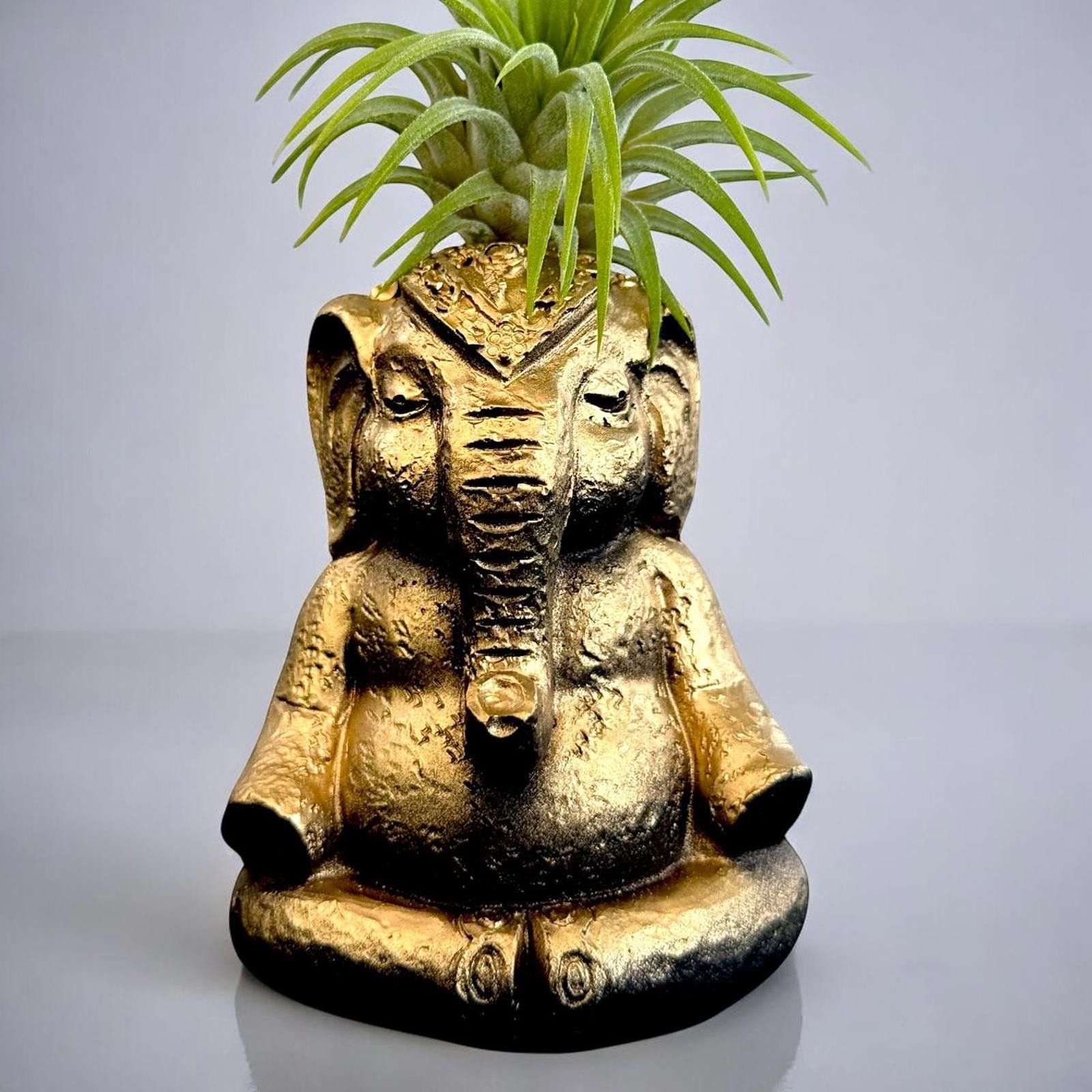 Other Meditating Elephant Planter, Yoga Gift, Zen Air Plant Holder Size ONE SIZE - 1 Thumbnail