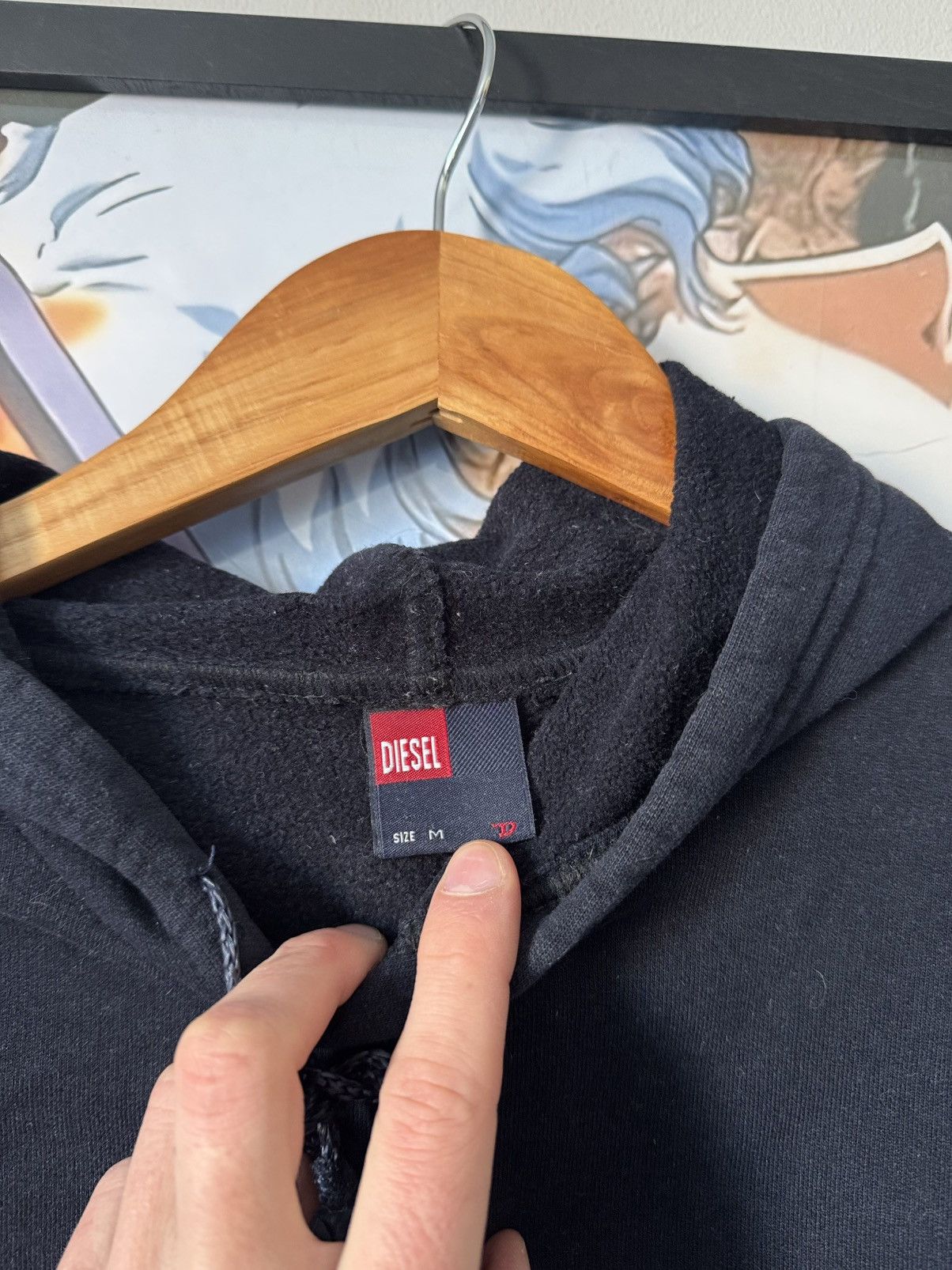 Vintage 90s Diesel Hoodie Logo