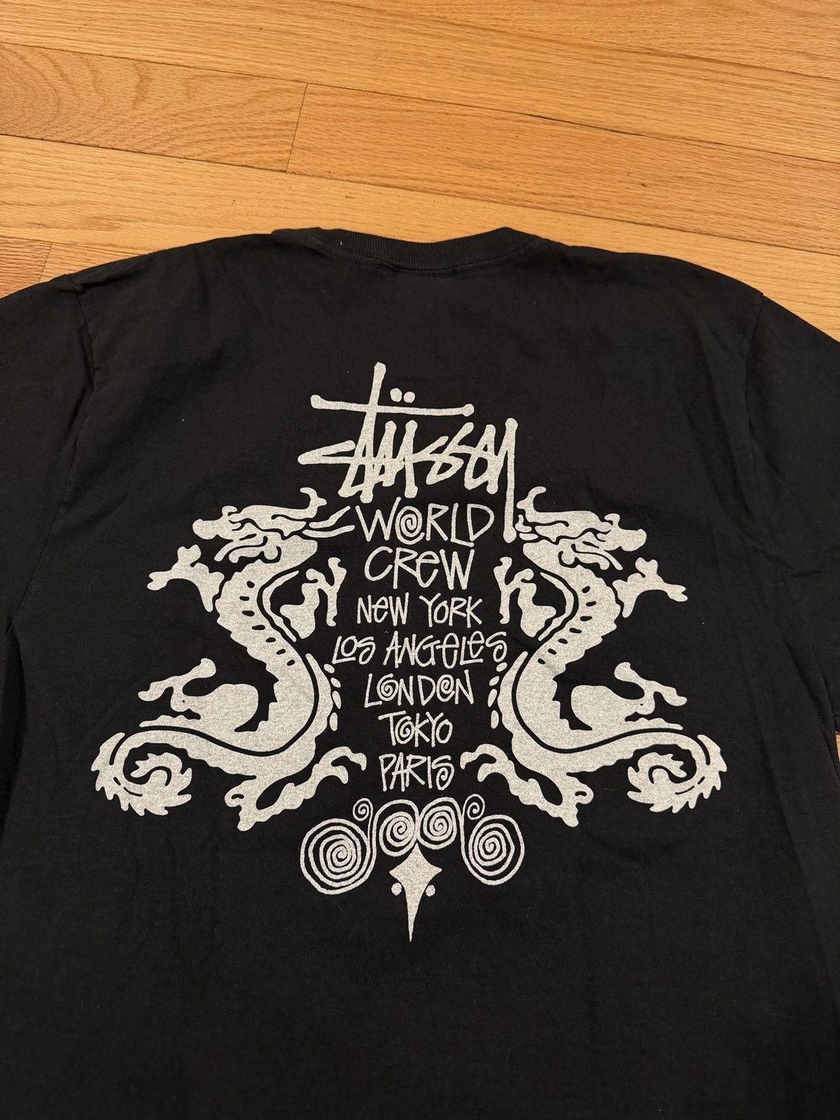 Stussy Stussy Double Dragon Pigment Dye Tee Size US M / EU 48-50 / 2 - 3 Thumbnail