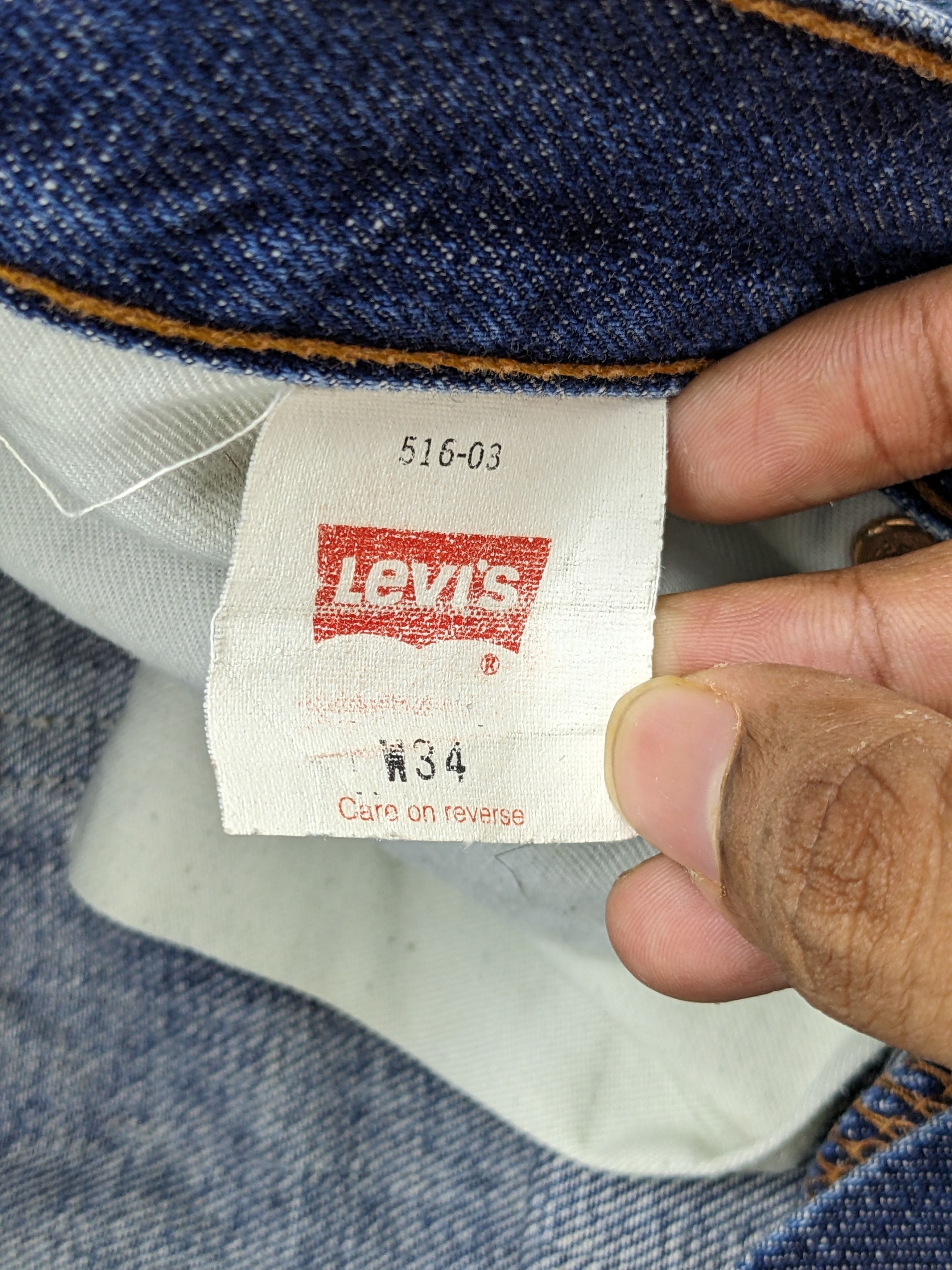 Levi's × Vintage Vintage 90s Levis 516 Bootcut Blue Jeans DJ0030Z Size US 32 / EU 48 - 7 Thumbnail