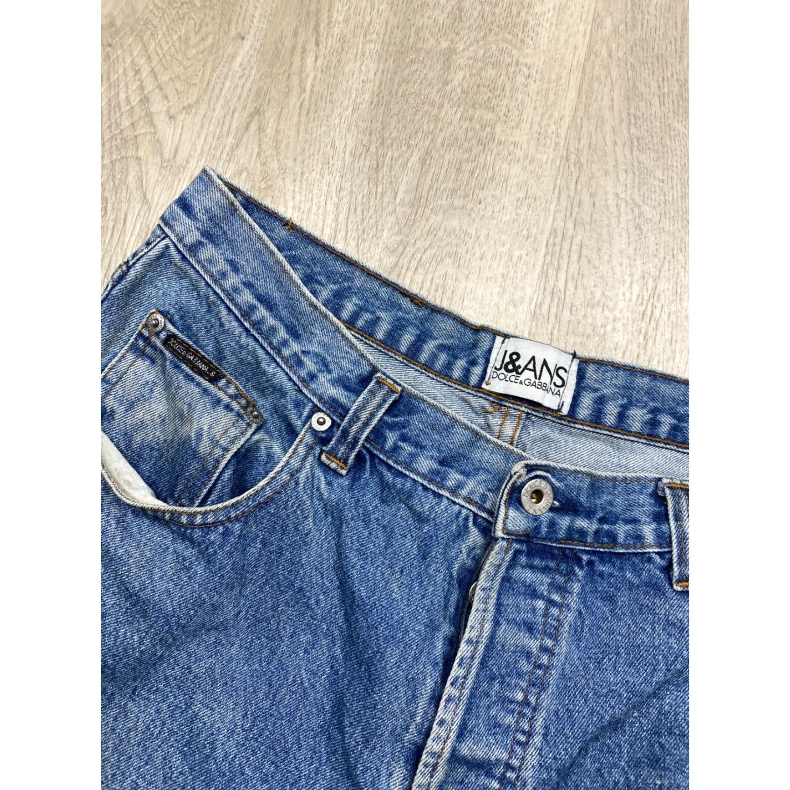 Dolce & Gabbana Dolce&Gabbana Jeans Mens 34 Denim Distressed 90s Vintage Size 34 Blue Straight Regular XS-XL Size US 34 / EU 50 - 5 Thumbnail