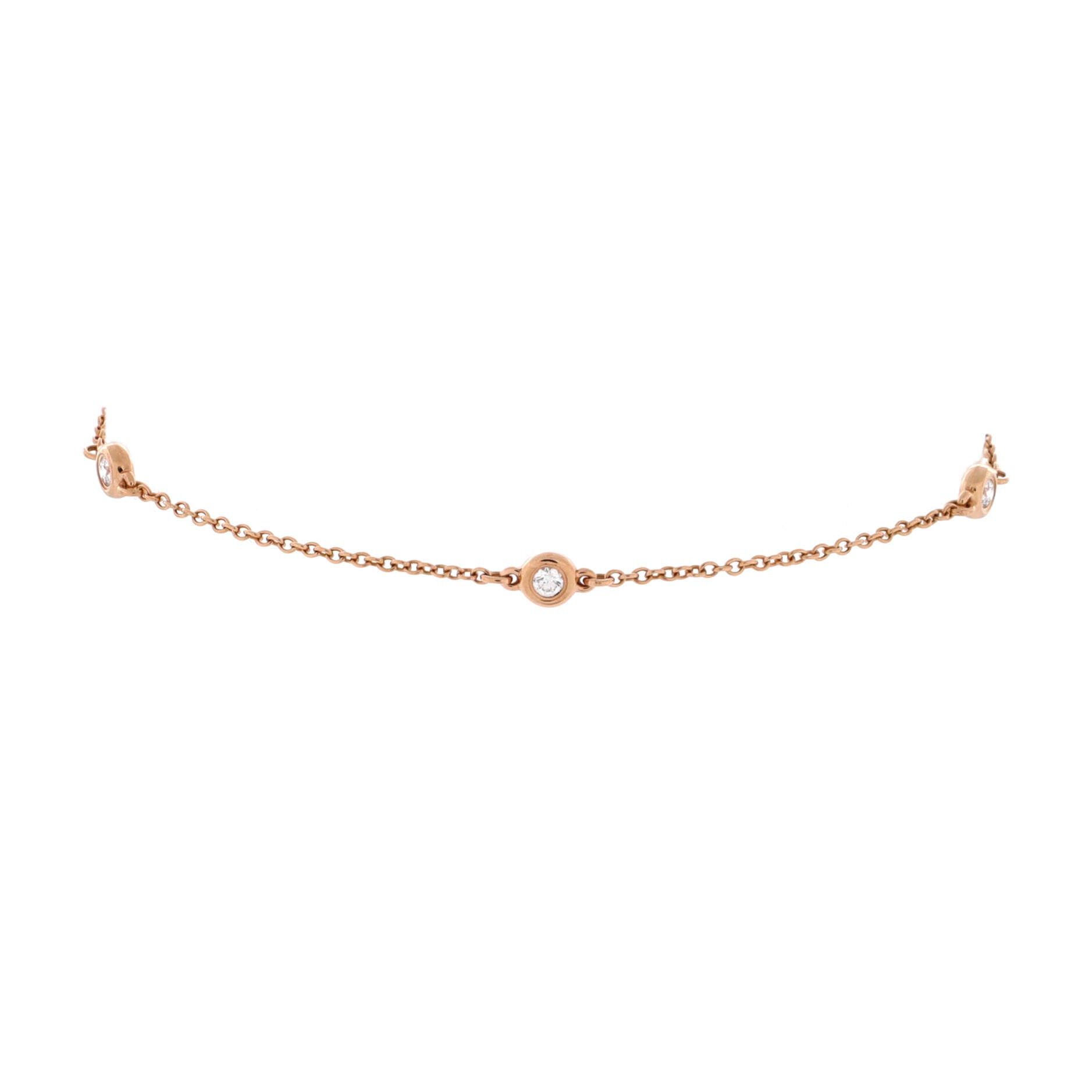 Tiffany & Co. Elsa Peretti Diamonds by the Yard 3 Stone Bracelet Size ONE SIZE - 1 Thumbnail