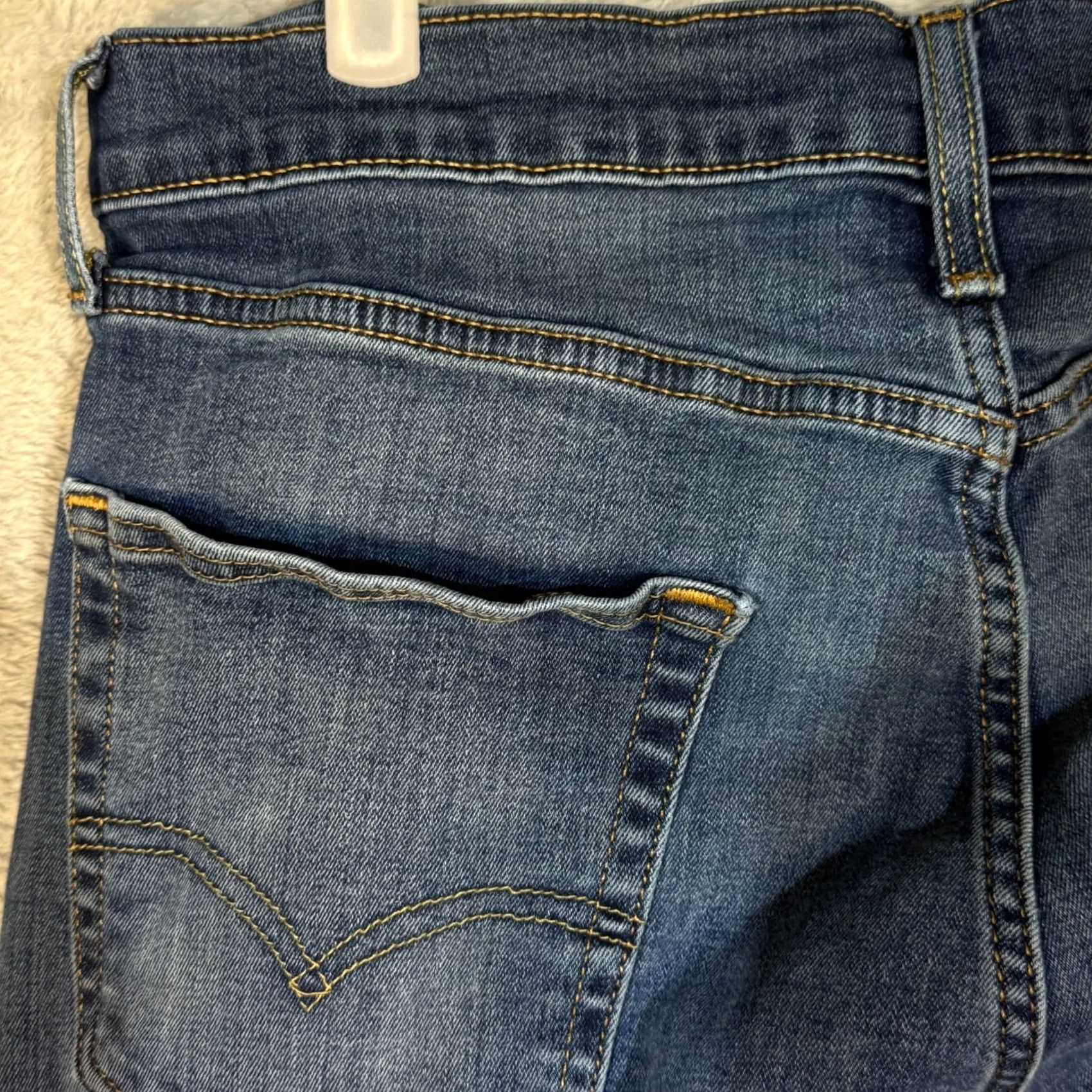 Levi's Levi's 502 Jeans 32X32 Blue Denim 5-Pockets Mid-Rise Taper Fit Zip Fly Men Size US 32 / EU 48 - 7 Thumbnail