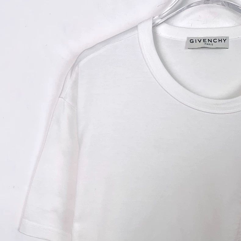 Givenchy Givenchy White Logo Letter Embroidered Round-Neck Cotton S Size US S / EU 44-46 / 1 - 3 Thumbnail