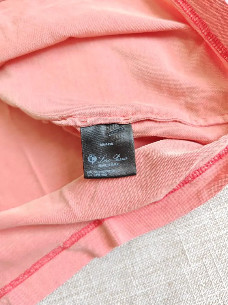 Loro Piana LORO PIANA Short-sleeved silk polo shirt Size US XXL / EU 58 / 5 - 4 Thumbnail