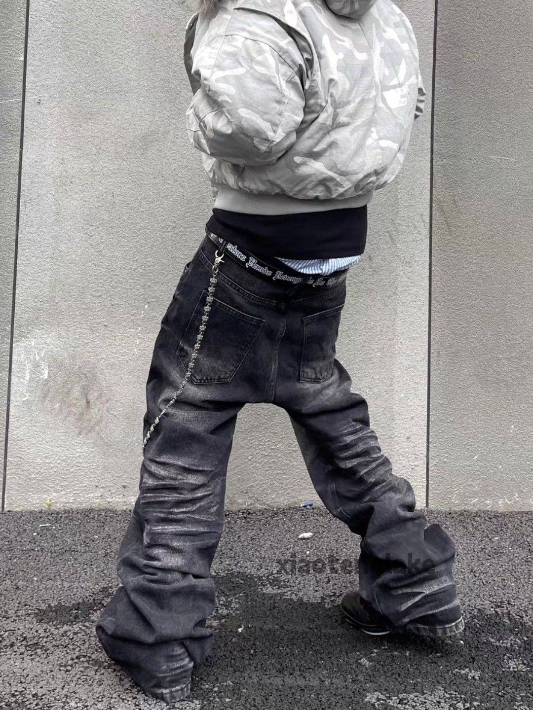 Jean zx rafsimons Balenciaga style flared punk hiphop jeans Size US 32 / EU 48 - 3 Thumbnail