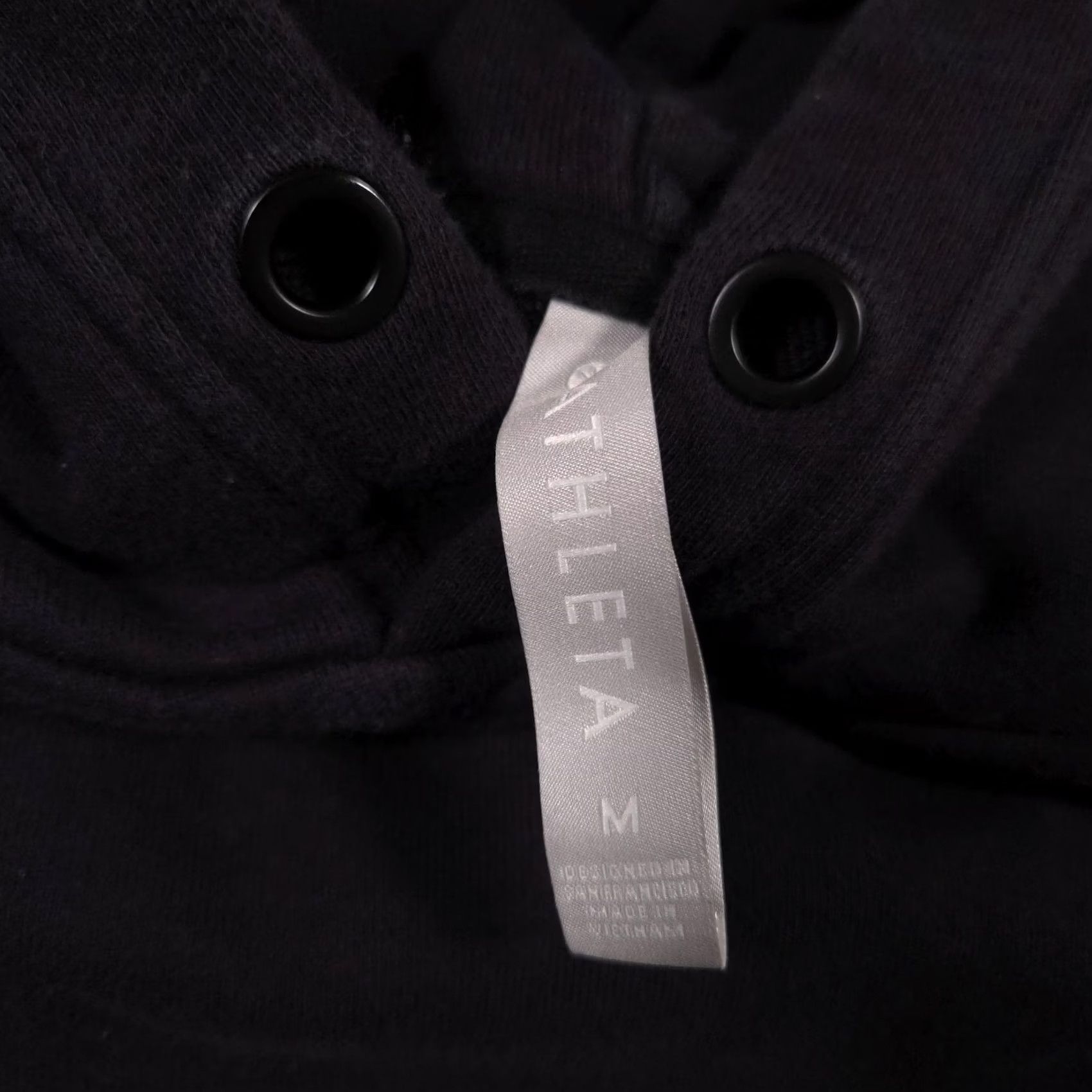 Athleta Athleta Hoodie Womens Medium Black Long Tunic Sweatshirt Side Slit Pullover Size M / US 6-8 / IT 42-44 - 6 Thumbnail