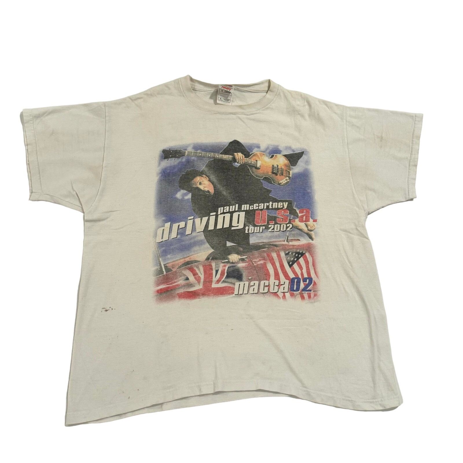 Add × Vintage Vintage Paul McCartney 2002 Tour Tshirt Size US XL / EU 56 / 4 - 1 Thumbnail