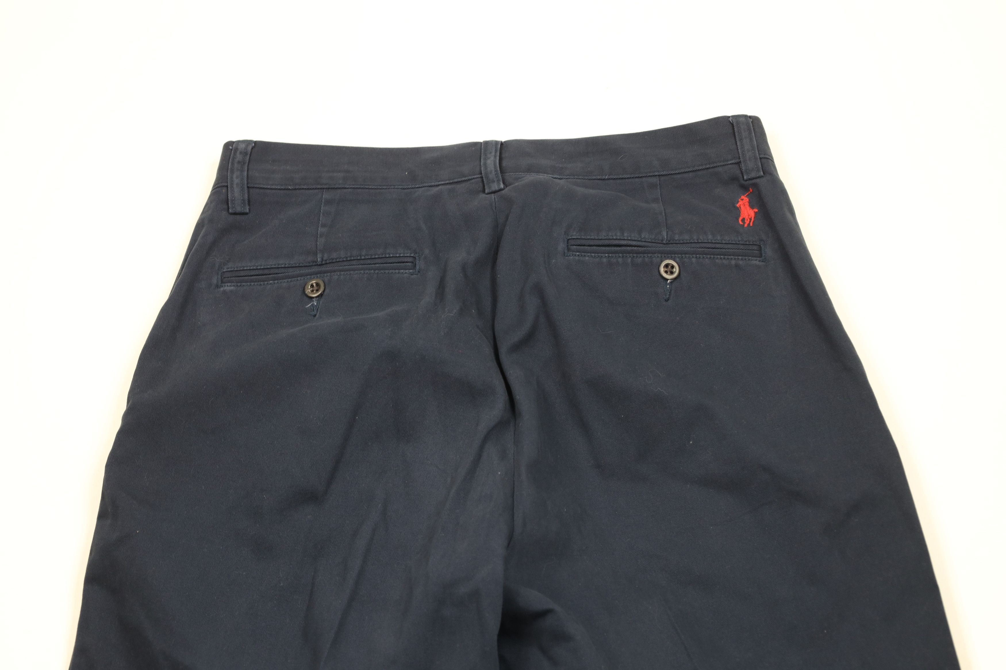 Ralph Lauren Vintage 90s Ralph Lauren Heavy Cotton Chino Pants Navy Blue Size US 32 / EU 48 - 11 Thumbnail