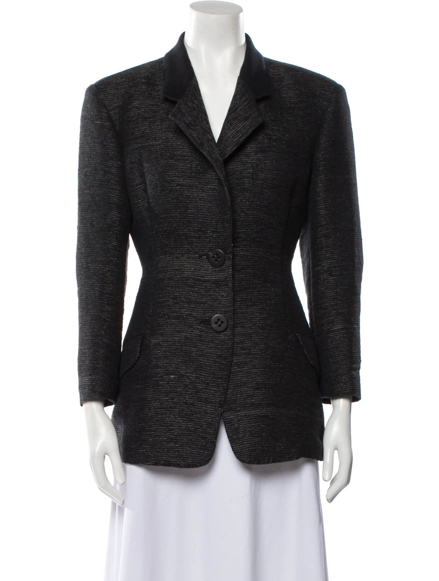 Issey Miyake o1tko10125 Border Jacquard Jacket in Black Size S / US 4 / IT 40 - 1 Thumbnail