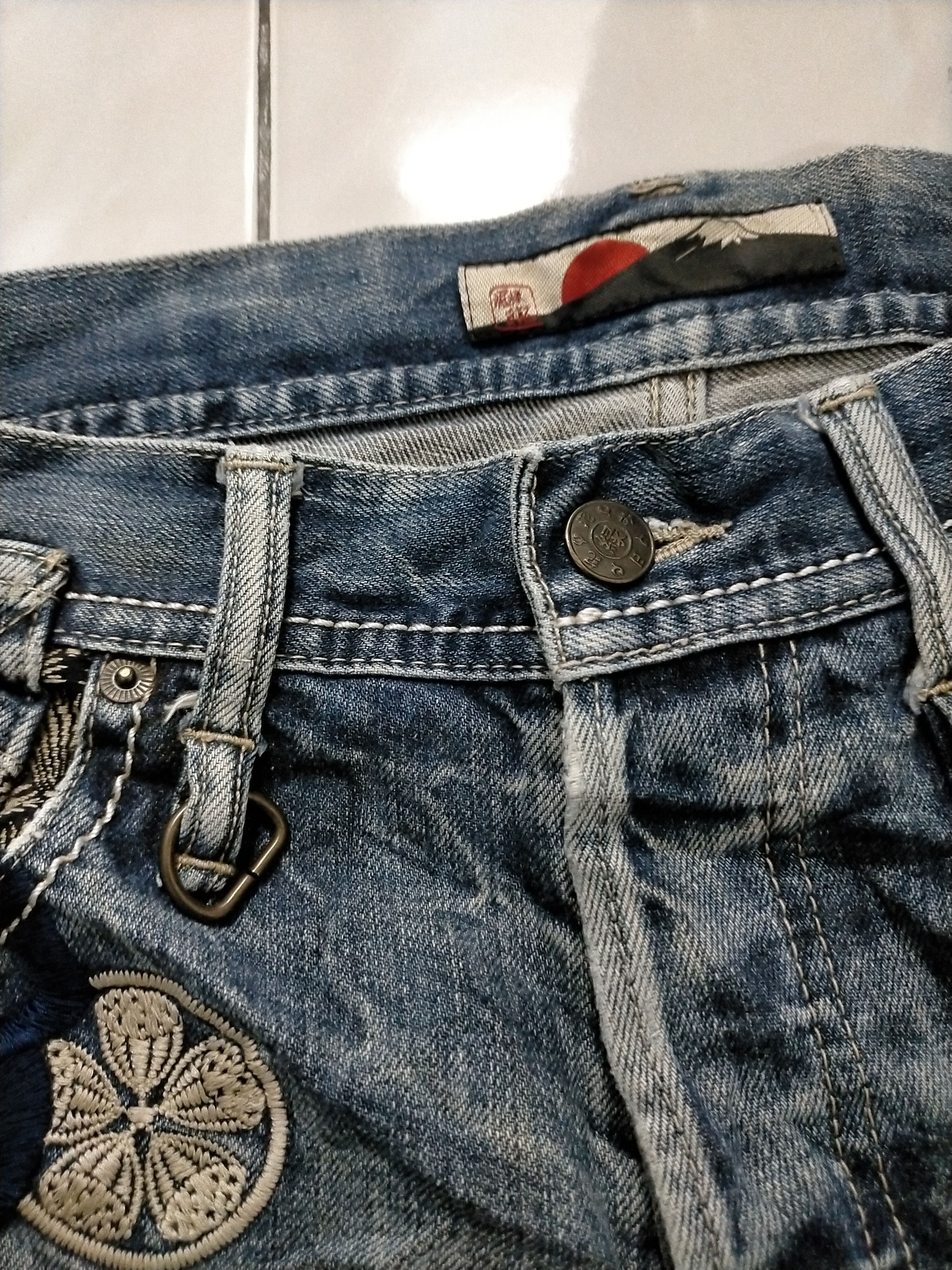 Japanese Brand Japan Gemstone Embroidered Sukajan Jeans Size US 32 / EU 48 - 4 Thumbnail