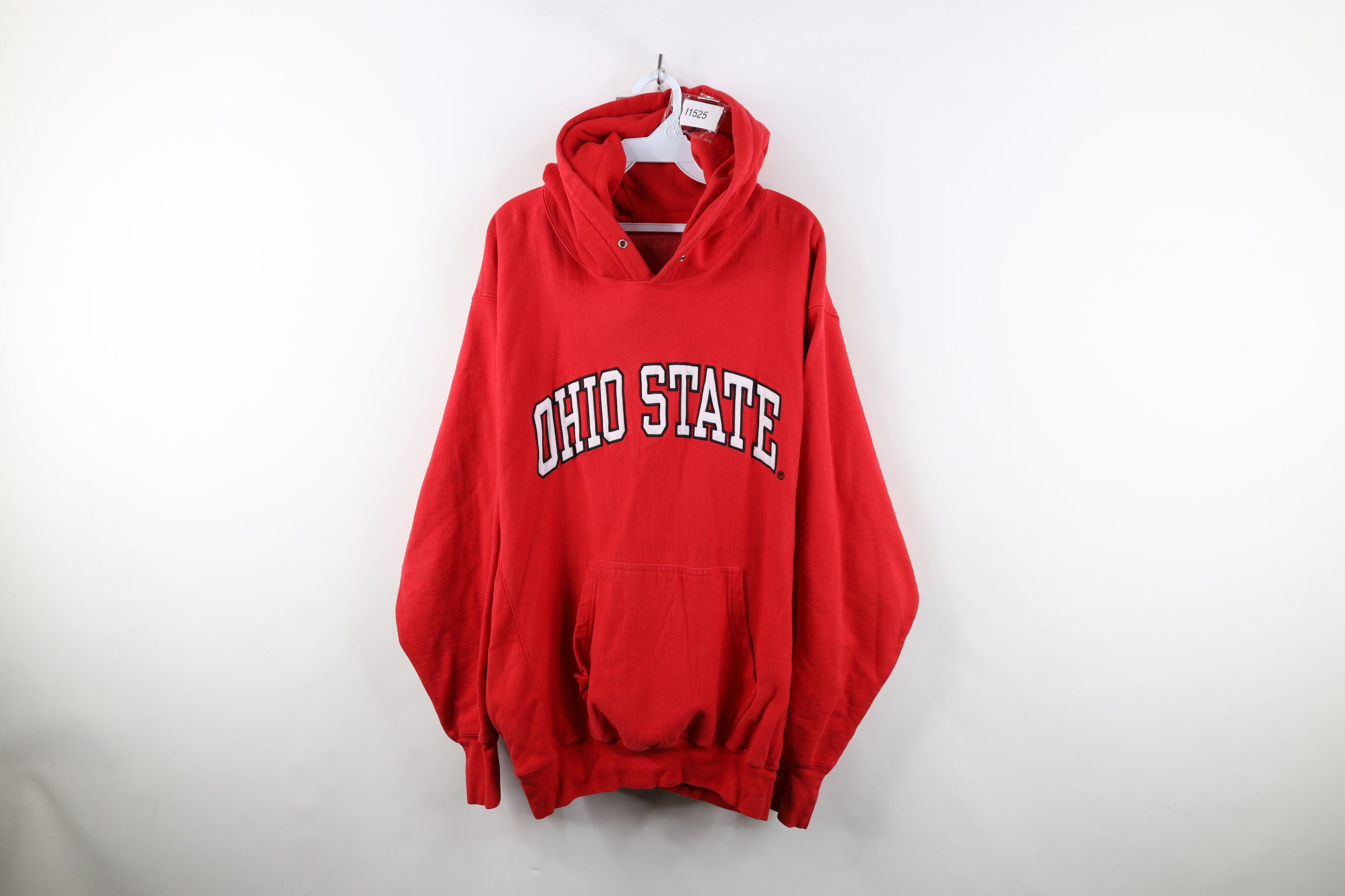 Vintage Vintage 90s Y2K University Heavyweight Hoodie Sweatshirt Size US XL / EU 56 / 4 - 1 Thumbnail