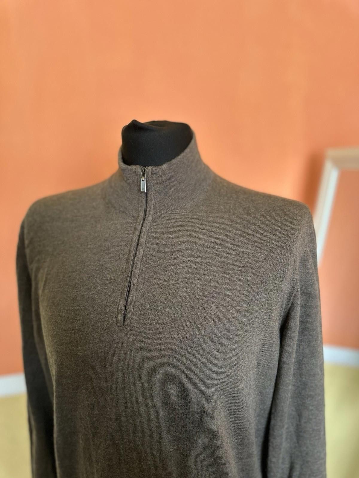 Canali Canali Sweater Men's size 52 Wool Cashmere Extrafine 1/4 Zip Size US L / EU 52-54 / 3 - 2 Thumbnail