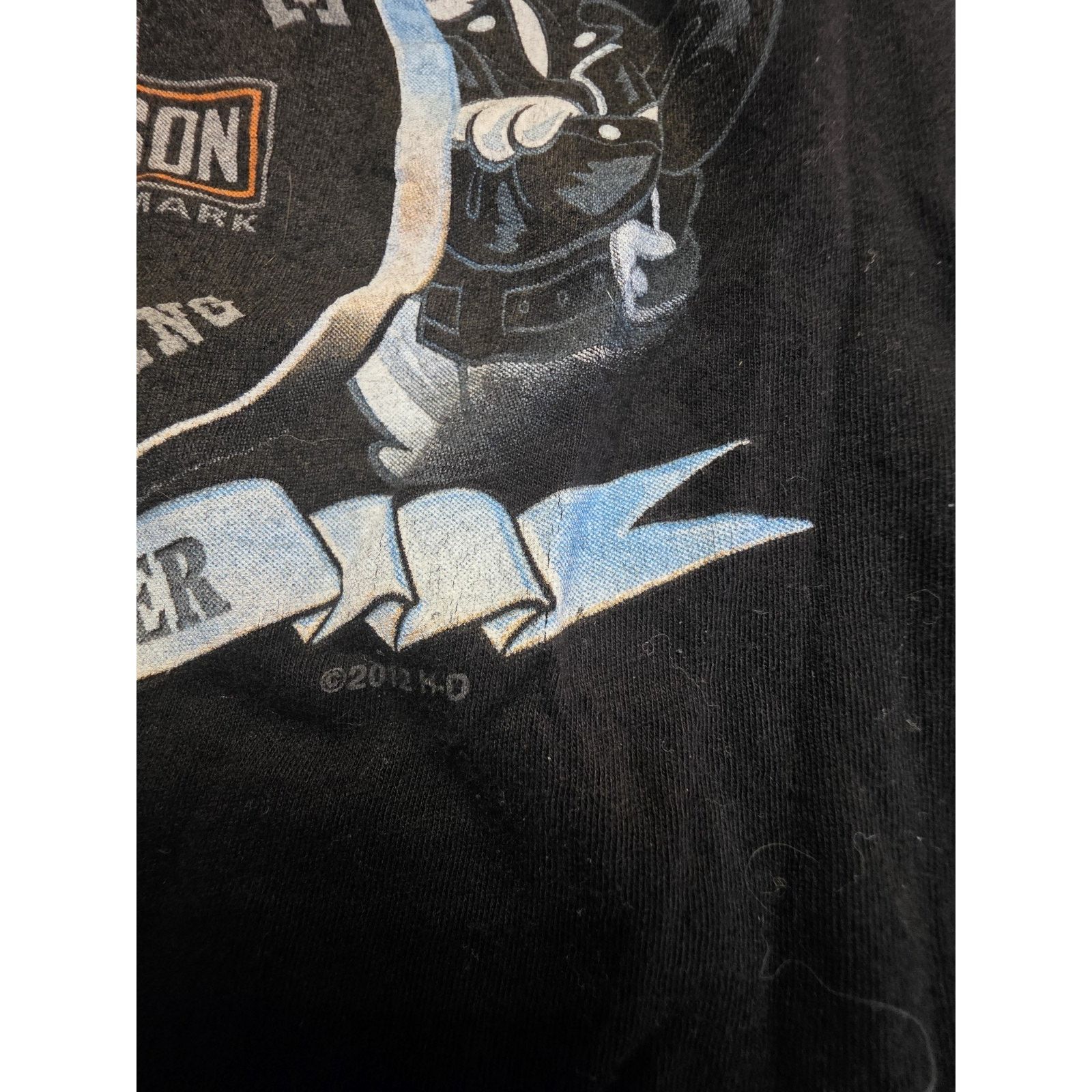 Harley Davidson Harley Davidson Women's Tasmania Devil 2012 Short Sleeve Size XL / US 12-14 / IT 48-50 - 3 Thumbnail