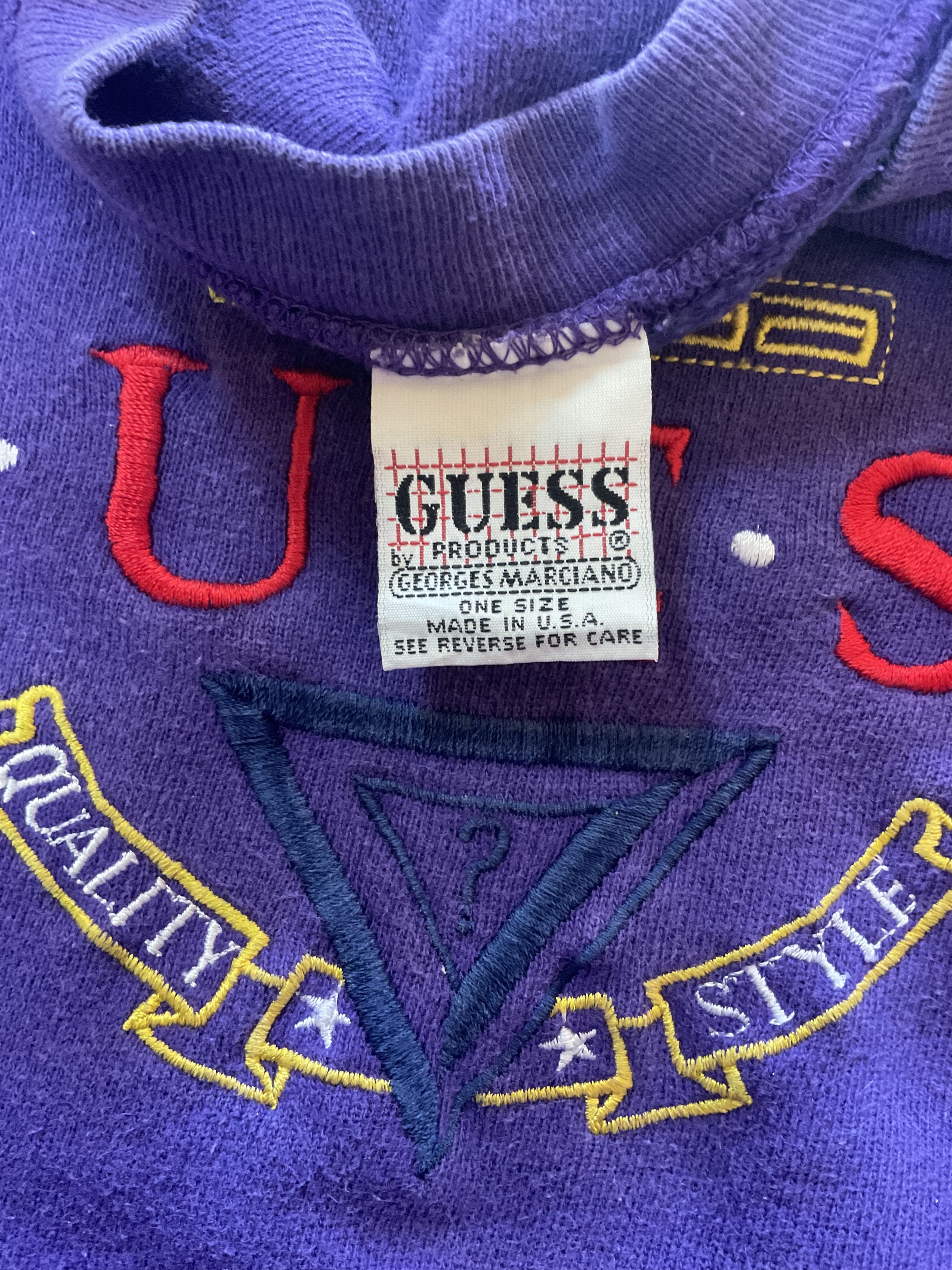 Guess Vintage Guess Sweatshirt Crewneck Logo & Letter Stitched Size US L / EU 52-54 / 3 - 5 Thumbnail