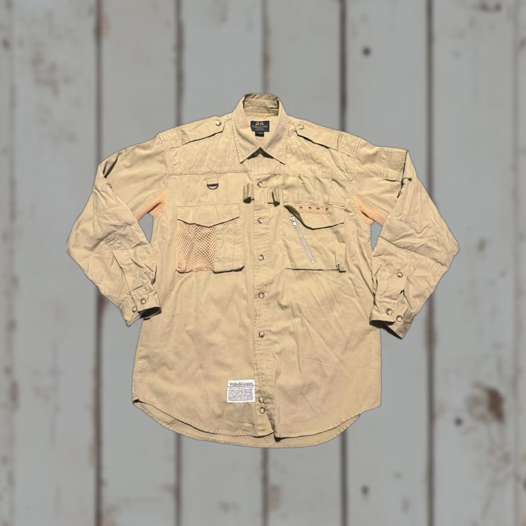 Vintage VINTAGE Willis & Geiger Tan Convertible Fishing Safari Vest Jacket Mens Medium Size US M / EU 48-50 / 2 - 1 Thumbnail