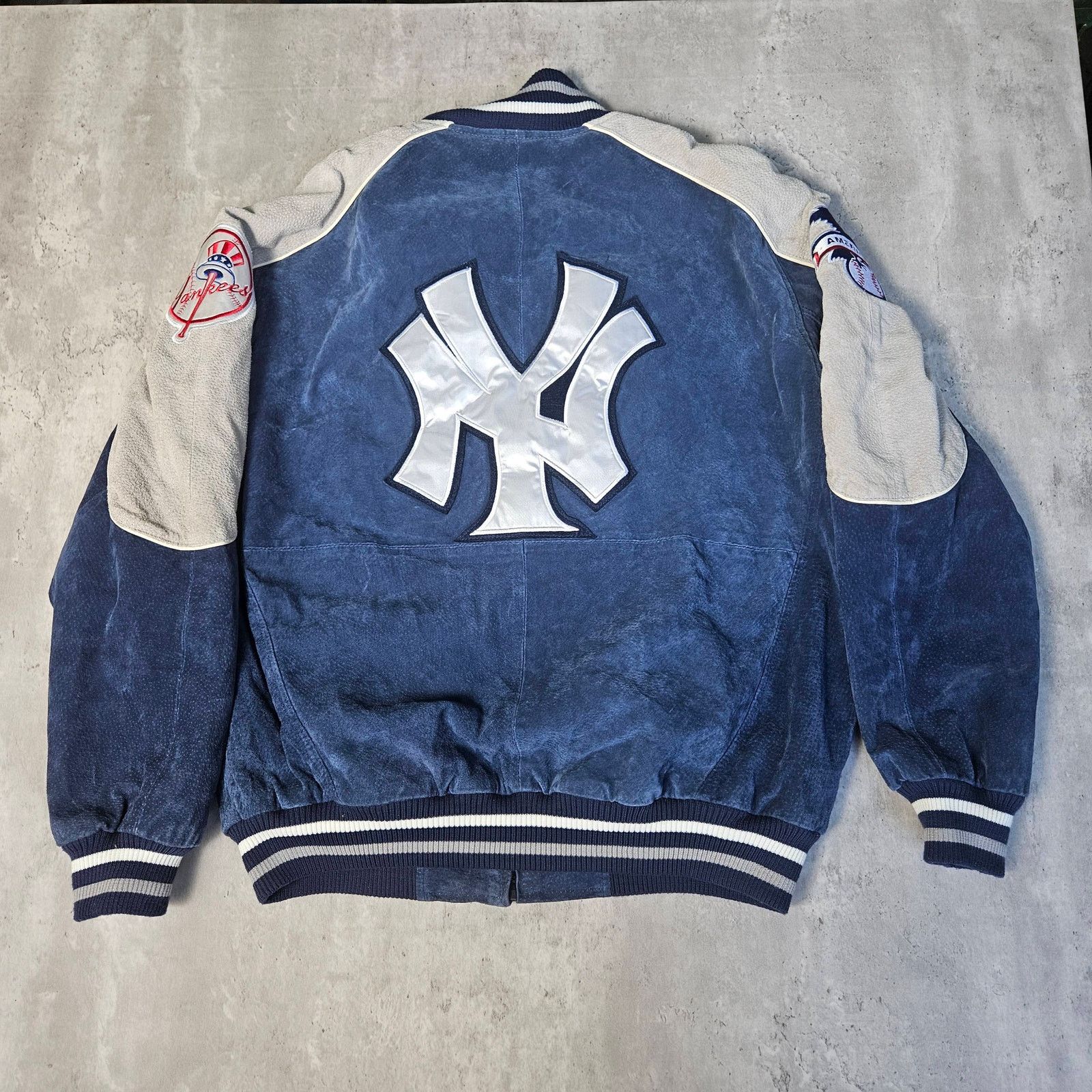 Other VTG New York Yankees Suede Leather Mens Jacket. Size L Size US L / EU 52-54 / 3 - 7 Thumbnail